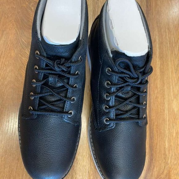 TIMBERLAND MENS REDWOOD EDGE MID LACE CHUKKA BOOT BLACK FULL GRAIN A6CW2-W02 - Picture 6 of 7